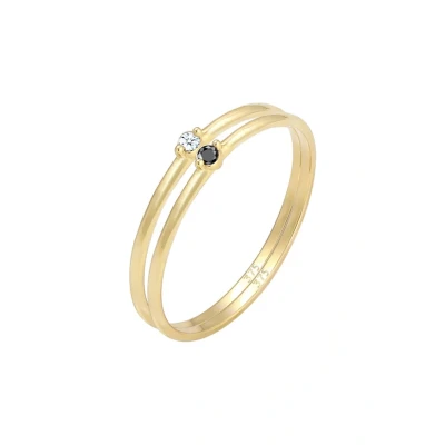 Afbeelding van Elli 2 PACK Ring goldcoloured, Dames, Maat: 52, Gold coloured
