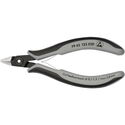Afbeelding van KNIPEX 79 62 125 ESD Zijkniptang Zonder facet mm