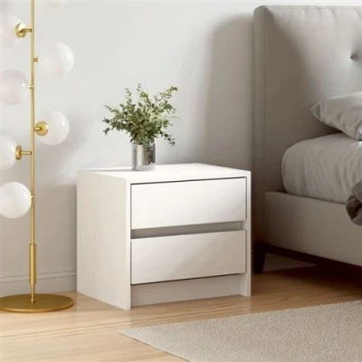 Afbeelding van Nachtkastje 40X31X35,5 Cm Massief Grenenhout 1 / Wit