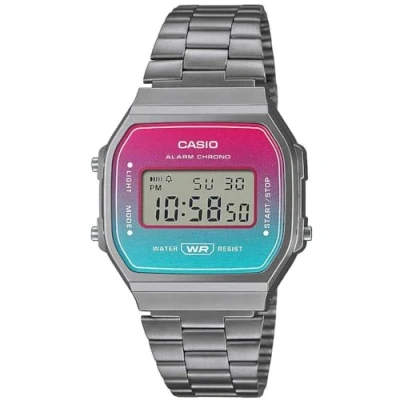 Afbeelding van Casio Vaporwave Unisex Digitaal horloge, Maat: One Size, Gun metallic
