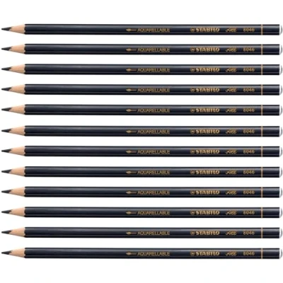 Image de crayon de couleur Stabilo All toutes surfaces noir