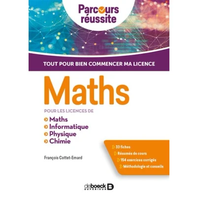 Image de Maths pour les licences de maths, informatique, physique, chimie