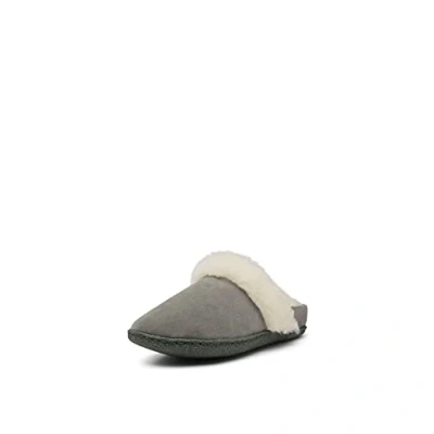 Afbeelding van Sorel Nakiska Slide II Muiltjes, Dames, Maat: 39, Quarry/grill Leer en textiel