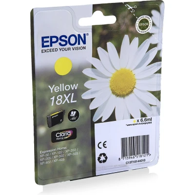 Afbeelding van Epson 18XL (C13T18144012) Inktcartridge Geel Hoge capaciteit