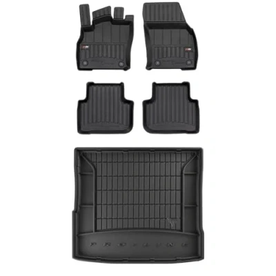 Afbeelding van MOTOS Rubberen vloermat en kofferbakmat voor Audi Q3 Sportback sinds 2019 Verbeter uw reiscomfort met 3D antislip automatten All weather vloermat, pro