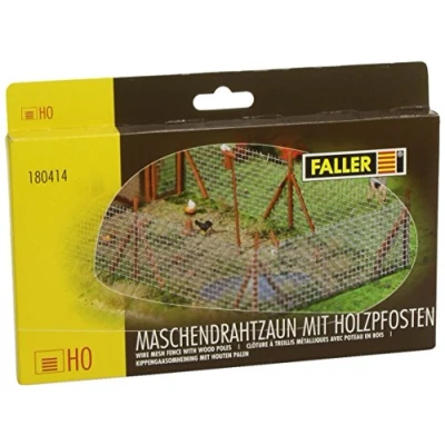 Afbeelding van Faller Kippengaasomheining met houten palen, 340 mm