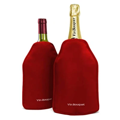 Afbeelding van Vin Bouquet Flessenkoeler Rood Met Elastische Band
