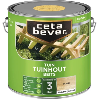 Afbeelding van Ceta Bever Tuinbeits Tuinhout Transparant Blank 2,5 liter Blanke lak &amp; Beits