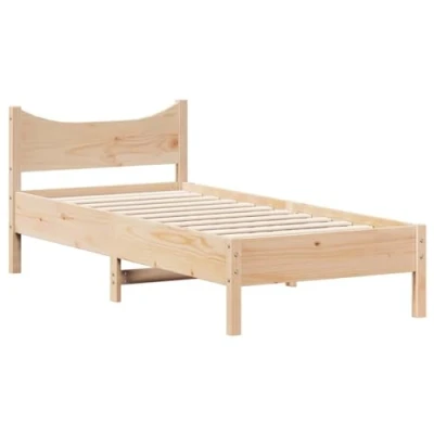 Image de vidaXL Cadre de lit sans matelas 75x190 cm bois pin massif