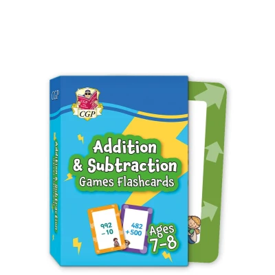 Afbeelding van CGP KS2 Activity Books and Cards Addition &amp; Subtraction Games Flashcards for Ages 7 8 (Year 3)