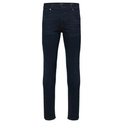 Afbeelding van Selected Homme Slim fit jeans, Heren, Maat: 34x30, Blue black denim