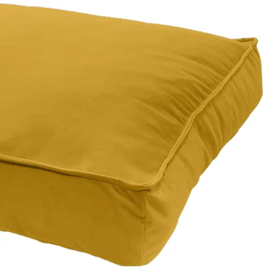Afbeelding van Woefwoef hondenkussen lounge velvet geel (80X55 CM)
