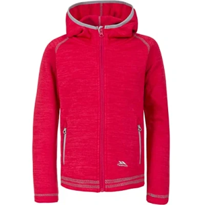 Afbeelding van Trespass Childrens Girls Goodness Full Zip Hooded Fleece Jacket (Raspberry Marl)