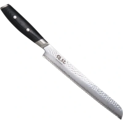 Afbeelding van Yaxell Tsuchimon Broodmes 23 cm VG10 Staal Gehamerd Lemmet Micarta Heft