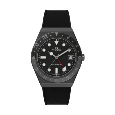 Afbeelding van Timex Q Reissue TW2V38200 Horloge Siliconen Zwart Ø 38 mm