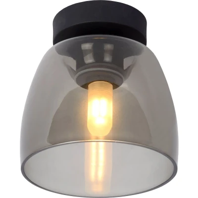 Afbeelding van Lucide Tyler Plafondlamp IP44 Zwart