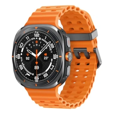 Image de Samsung Galaxy Watch Ultra 47 mm Titane Boîtier gris Bande orange LTE EU