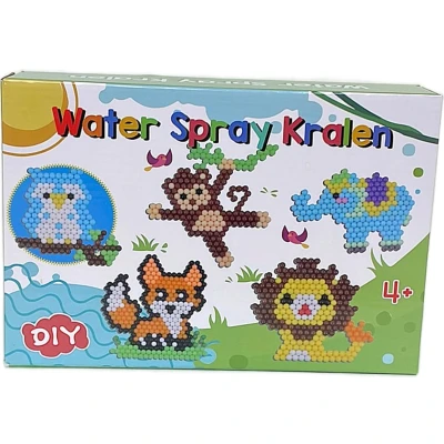 Afbeelding van Aquabeads Water spray kralen Magische Complete set Dieren Knutselen Jongens Meisjes Cadeau Aap Vos Leeuw Olifant Uil