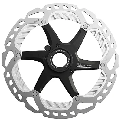 Afbeelding van Shimano Remschijf Rt em910 180 Mm Rvs Center lock Zwart/zilver