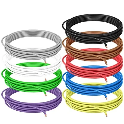 Afbeelding van DCSk autokabel Flry B (asymmetrisch), 9 kleuren (rood, zwart, blauw, bruin, geel, groen, paars, wit, grijs), doorsnede 1,5 mm², rollen van 10 m