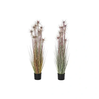 Afbeelding van Decoratieve plant DKD Home Decor Bruin Polyethyleen Groen PVC 40 x 120 cm (2 Stuks)