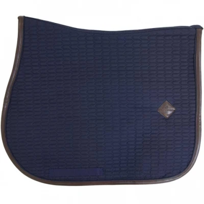 Afbeelding van Kentucky Zadeldekje Color Edition Leder Springen Marine Pony