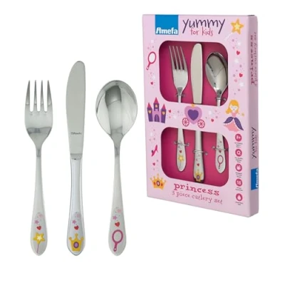 Image de Amefa Couverts enfant 3 pièces Princesse
