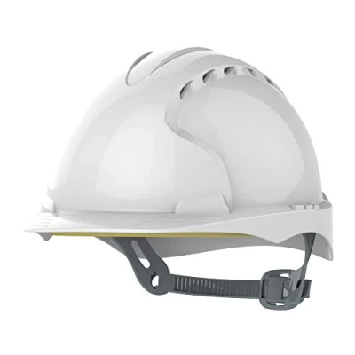 Afbeelding van JSP EVO 3 OneTouch veiligheidshelm met slipvergrendeling wit geventileerd AJF160 000 100