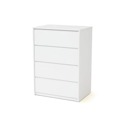 Afbeelding van WEBABY Houten baby ladekast met 4 lades en commode UNO Wit