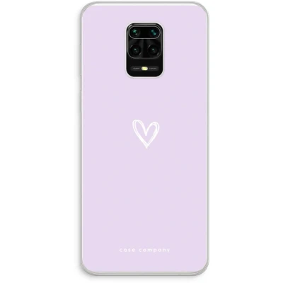 Afbeelding van Case Company® hoesje geschikt voor Xiaomi Redmi Note 10 Lite Klein hartje paars Soft Cover Telefoonhoesje Bescherming aan alle Kanten en Schermrand