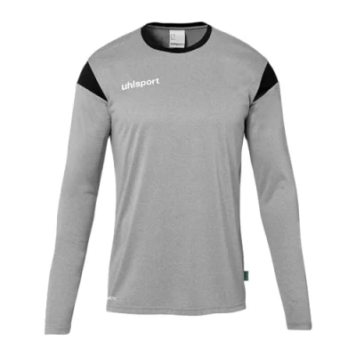 Afbeelding van Uhlsport Squad 27 Voetbalshirt Lange Mouw Kinderen Grijs / Zwart Maat: 152