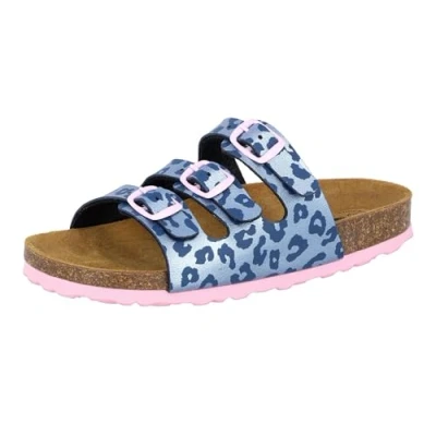Afbeelding van Lico Bioline Kids pantoffels voor jongens en meisjes, roze/turquoise