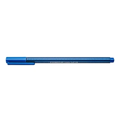 Afbeelding van STAEDTLER 437 XB 3 VE Triplus Ball Balpen (ergonomische driehoekige schacht, lijnbreedte XB, kleur blauw, vuilafstotend, kartonnen etui met 10 balpennen,