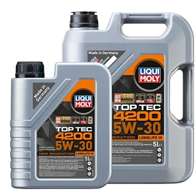 Afbeelding van Liqui Moly Top Tec 4200 5W 30 motorolie 5 liter &amp; 1 6