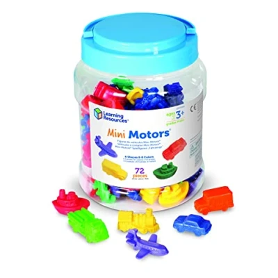 Afbeelding van Learning Resources Mini Motors tellen (set van 72)