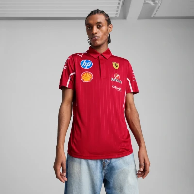 Afbeelding van Puma Scuderia Ferrari HP Poloshirt, Heren, Maat: XL, Dark cherry