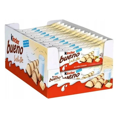 Image de Kinder Bueno Blanc emballage individuel (30 pièces)