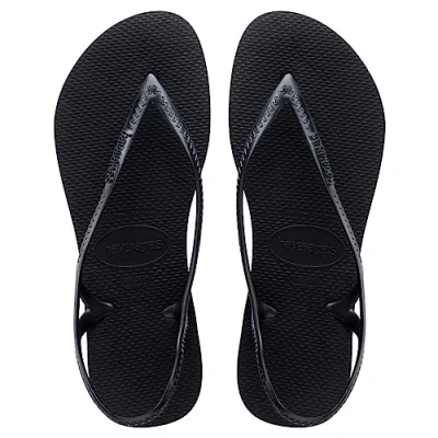 Afbeelding van Havaianas Dames Sunny platte sandaal, Zwart, 37/38 EU