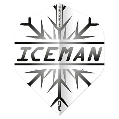 Afbeelding van RED DRAGON Gerwyn Price Hardcore Iceman Zwart Extra Dik Dartvluchten 3 set per pakket (9 vluchten in totaal)