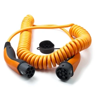 Afbeelding van Laadkabel type 2 LAPP 5 meter (Spiraal, 11 kW, Oranje)