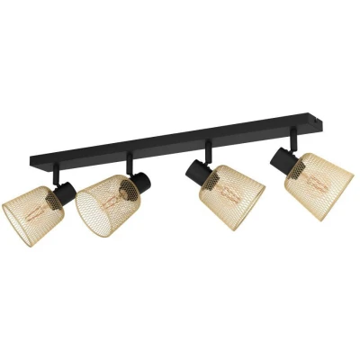 Afbeelding van EGLO Coslada Spot E27 79 cm Zwart/Goud mesh