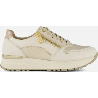 Afbeelding van Rieker Sneakers laag, Dames, Maat: 36, Wit Leer en imitatieleer
