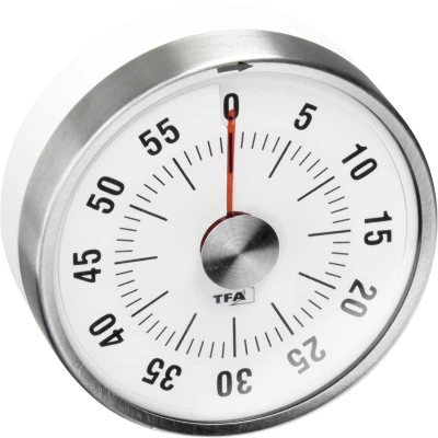 Afbeelding van TFA Dostmann Puck Timer Wit Analoog