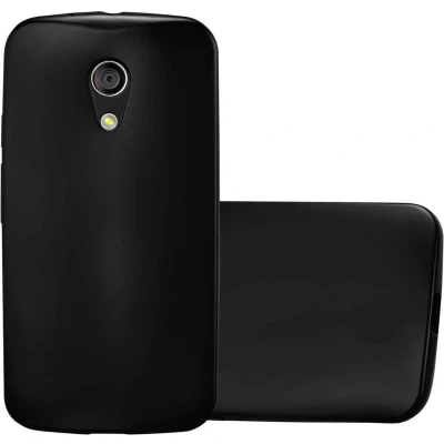 Afbeelding van Cadorabo Hoesje geschikt voor Motorola MOTO G2 in METALLIC ZWART Beschermhoes gemaakt van flexibel TPU silicone Case Cover