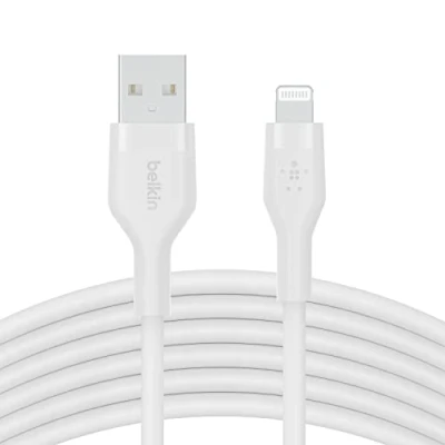 Afbeelding van Belkin Usb a / Lightning kabel Boost Charge Flex 3 M Wit (caa008bt3mwh)
