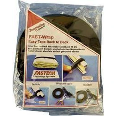 Afbeelding van FASTECH® 702 330 Bag Klittenband Voor planten en tuin Haak lusdeel (l x b) 10000 mm 16 Zwart 10 m