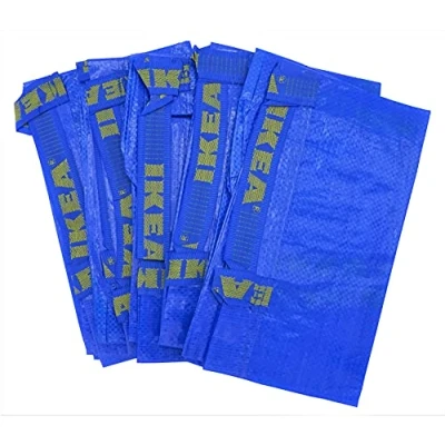 Afbeelding van eLisa Ikea Frakta Grote zakken, blauw, max. 25 kg, 5 stuks