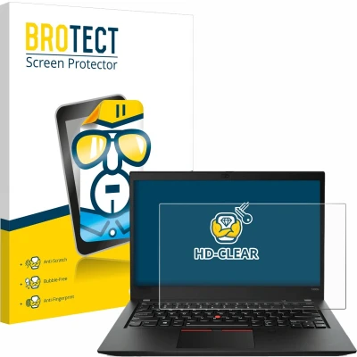 Afbeelding van BROTECT Screenprotector voor Lenovo ThinkPad T490s Folie Beschermfolie transparant