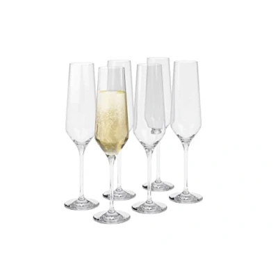 Afbeelding van Eva Solo Legio Nova Glas Champagne 260 ml Set van 6 Stuks Transparant