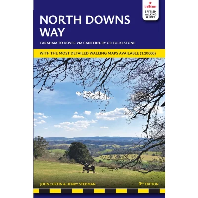 Afbeelding van North Downs Way: British Walking Guide: Farnham Dover 90 Large Scale Maps (1:20,000) &amp; Guides to 44 Towns Villages